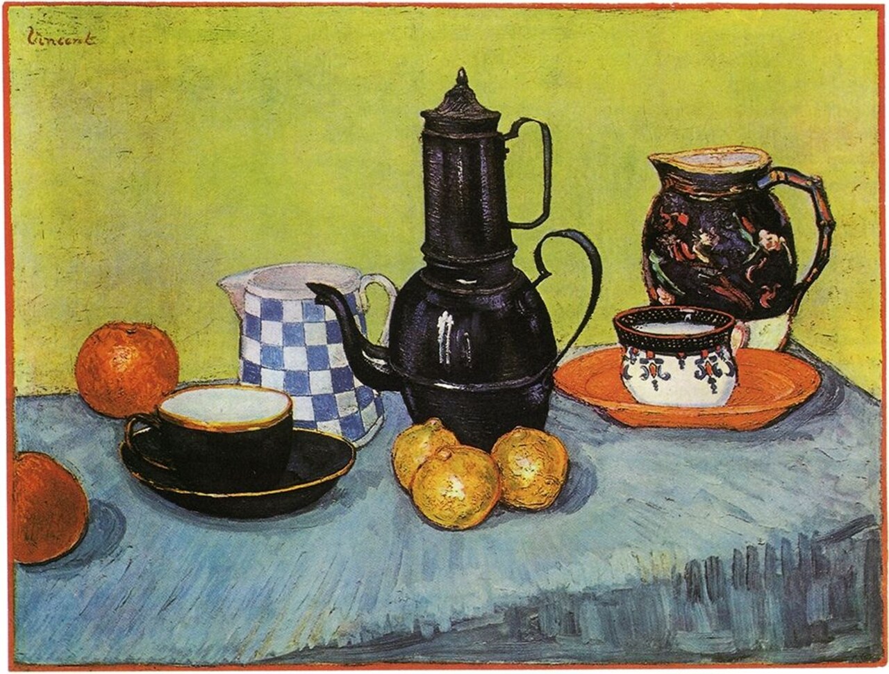 Blue Enamel Coffeepot Poster Print by Vincent Van Gogh - Item # VARPDX374596